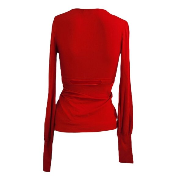 NWT Archival 2000s Roberto Cavalli Belted Stretch Knit Cardigan Velvet Belt NOS - Picture 4 of 11